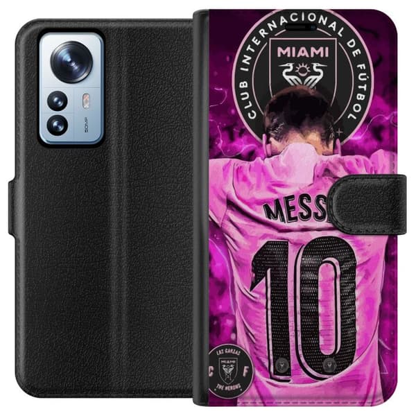 Kompatibelt Plånboksfodral till Xiaomi 12 Pro Lionel Messi (Inter Miami CF)