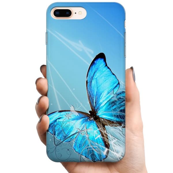 Kompatibel Mobilcover til Apple iPhone 8 Plus Sommerfugl