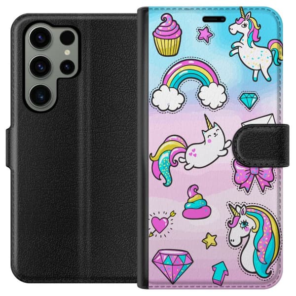 Kompatibel Tegnebogsetui til Samsung Galaxy S23 Ultra Unicorn