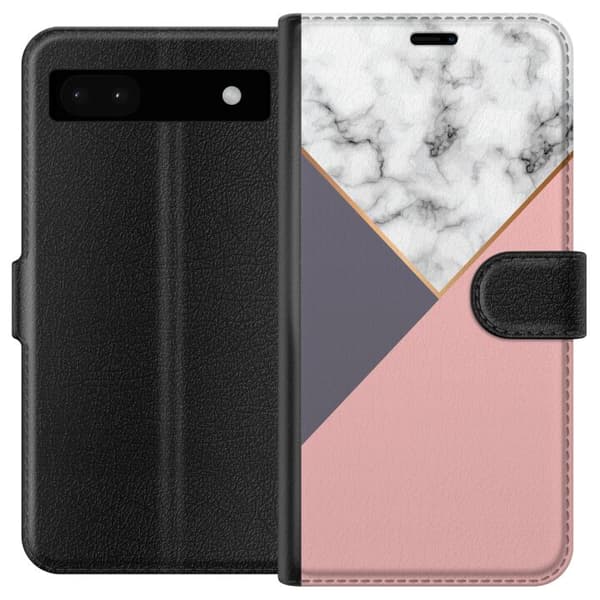 Kompatibel Tegnebogsetui til Google Pixel 6a Marmor Skæring