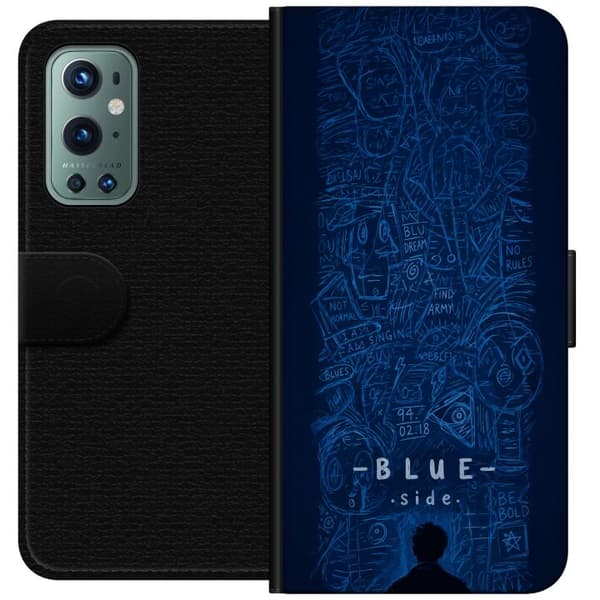 Yhteensopiva Lompakkokotelo OnePlus 9 Pro Blue Side illustration