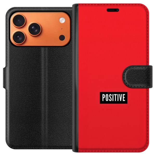 Kompatibelt Lommeboketui til Apple iPhone 17 Pro Max Positive text