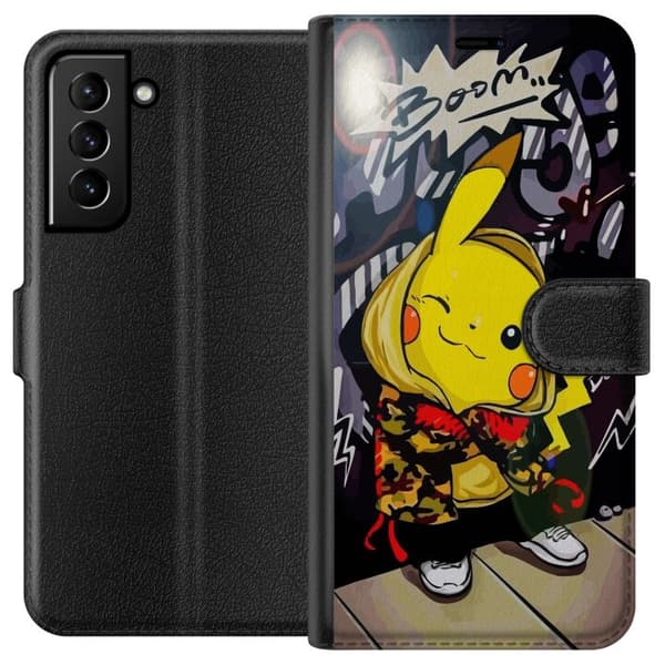 Kompatibel Tegnebogsetui til Samsung Galaxy S21+ 5G Pikachu