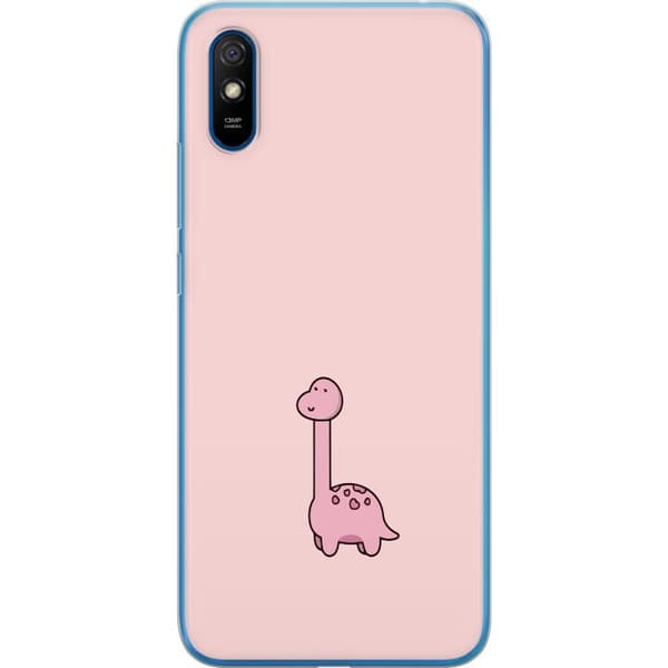 Kompatibelt Mobilskal till Xiaomi Redmi 9A Rosa dinosaurie