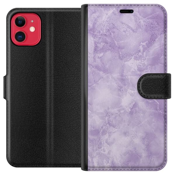 Kompatibelt Plånboksfodral till Apple iPhone 11 Lila marmor
