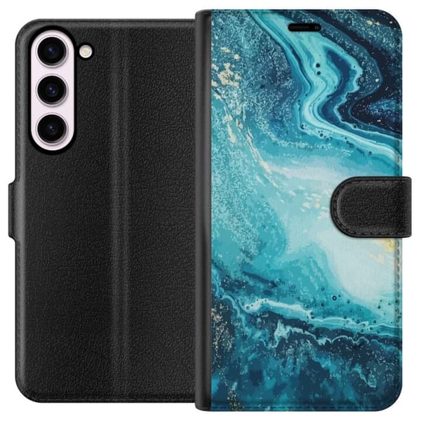 Kompatibel Tegnebogsetui til Samsung Galaxy S23+ Kunstmønster
