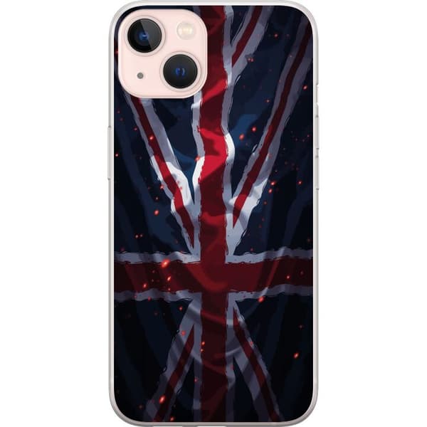 Kompatibelt Mobildeksel til Apple iPhone 13 Union Jack i dramatisk rød, hvit og blå design