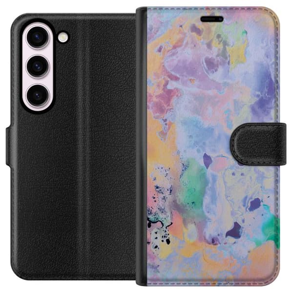 Kompatibelt Lommeboketui til Samsung Galaxy S23 Marmor