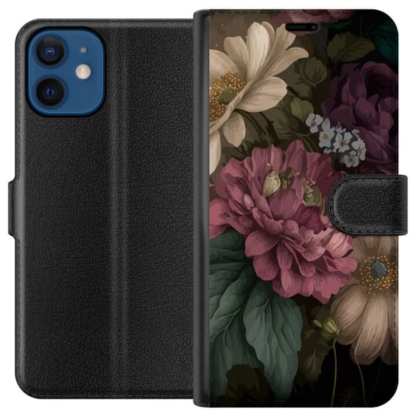 Kompatibelt Lommeboketui til Apple iPhone 12 Blomster