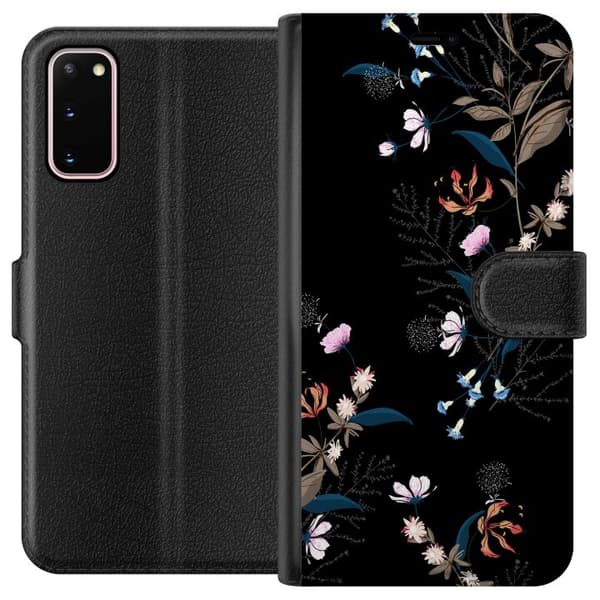 Kompatibelt Lommeboketui til Samsung Galaxy S20 Blomster