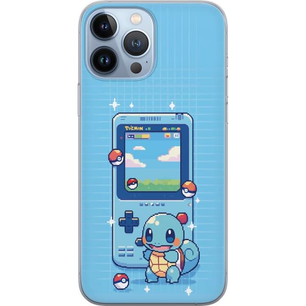 Kompatibelt Mobildeksel til Apple iPhone 13 Pro Max Retro pixeldesign med Squirtle og klassisk spillkonsoll