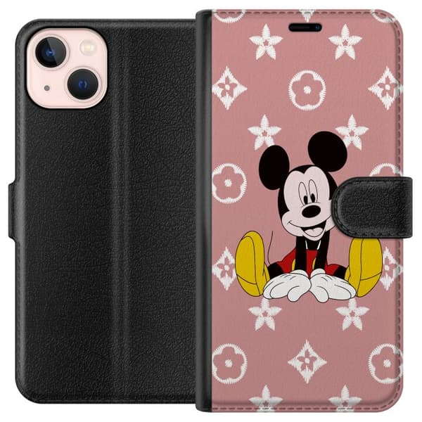 Kompatibel Tegnebogsetui til Apple iPhone 13 mini Mickey Mouse