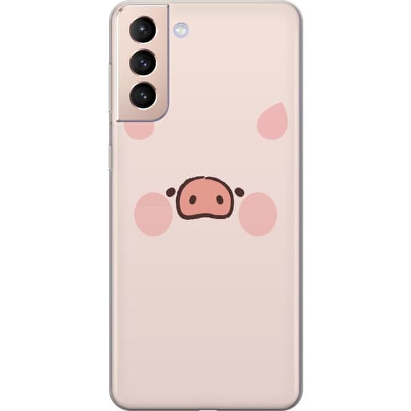 Kompatibelt Mobildeksel til Samsung Galaxy S21 Minimalistiskt grisansikte