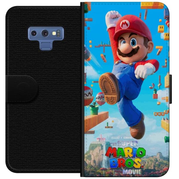 Kompatibel Tegnebogsetui til Samsung Galaxy Note9 Dynamisk spilmotiv med Mario og ikoniske platforme