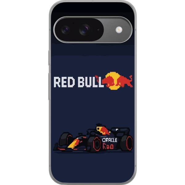 Kompatibelt Mobildeksel til Google Pixel 9 Pro Pixelgrafikk med racingtema og nostalgisk design for motorsportentusiaster