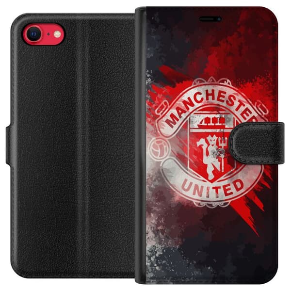 Kompatibel Tegnebogsetui til Apple iPhone 7 Manchester United