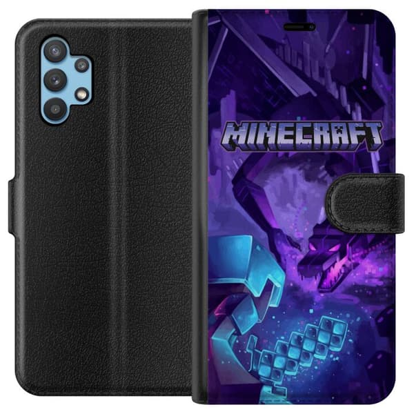 Kompatibelt Plånboksfodral till Samsung Galaxy A32 5G Minecraft