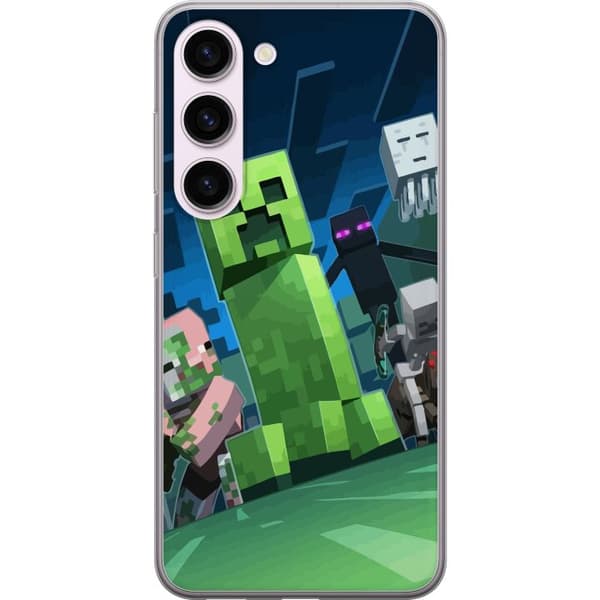 Kompatibelt Mobildeksel til Samsung Galaxy S23 MineCraft