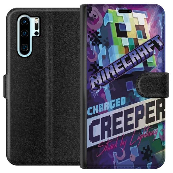 Kompatibel Tegnebogsetui til Huawei P30 Pro Minecraft