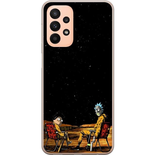 Kompatibelt Mobilskal till Samsung Galaxy A23 Rick and Morty