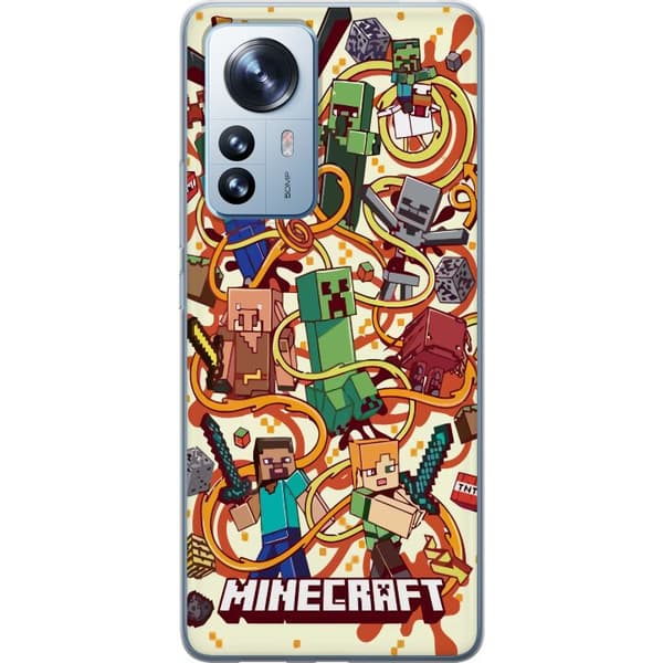 Kompatibelt Mobilskal till Xiaomi 12 Pro Minecraft