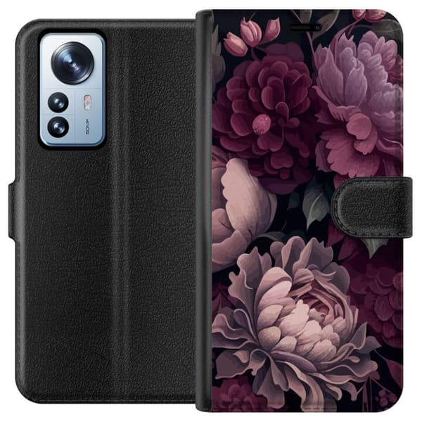 Yhteensopiva Lompakkokotelo Xiaomi 12 Pro Blommor