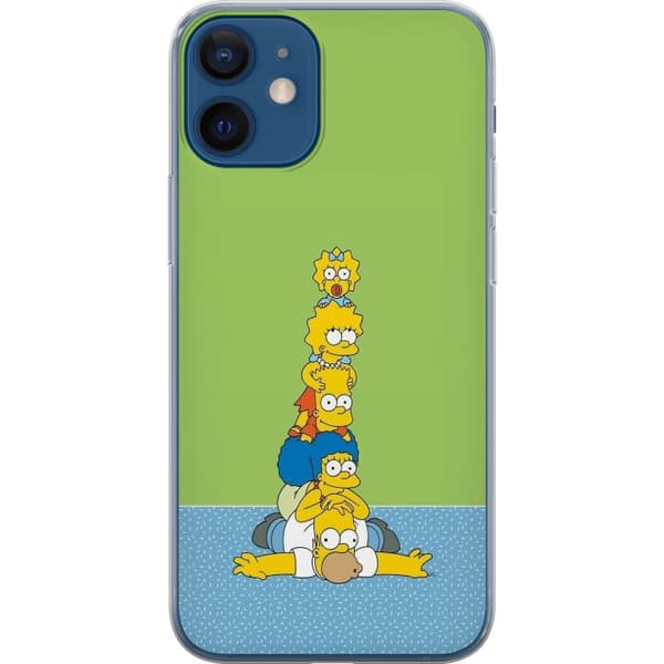 Kompatibelt Mobildeksel til Apple iPhone 12 mini Simpsonfamiljen staplad