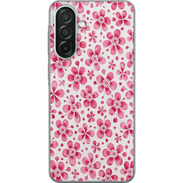 Kompatibelt Mobilskal till Samsung Galaxy A26 Blue Petal Pattern