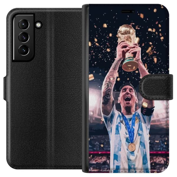 Kompatibel Tegnebogsetui til Samsung Galaxy S21+ 5G Messi