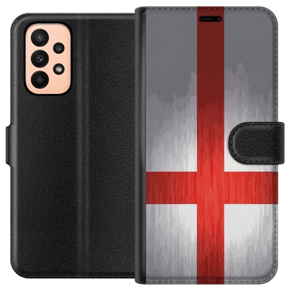 Kompatibel Tegnebogsetui til Samsung Galaxy A23 Englands flagga