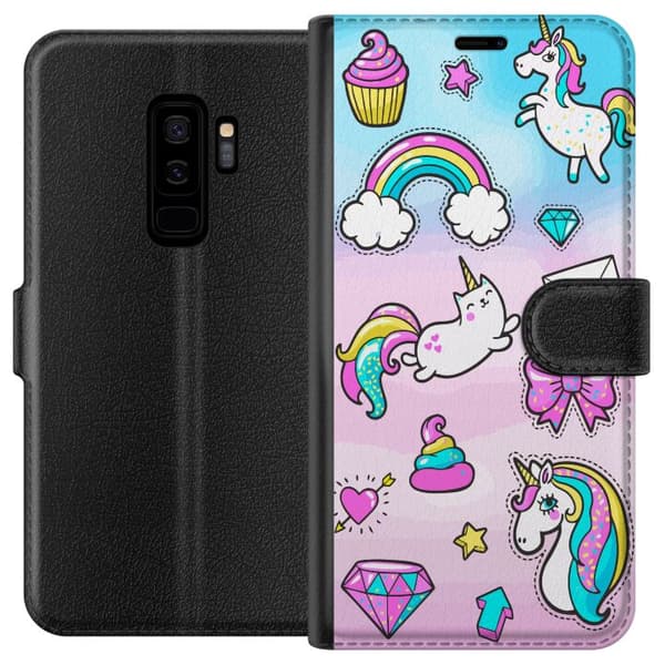 Kompatibel Tegnebogsetui til Samsung Galaxy S9+ Unicorn