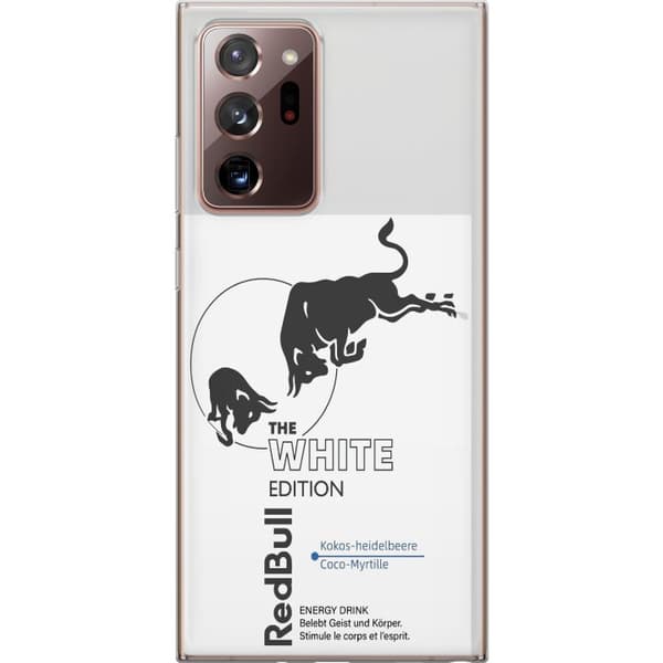 Kompatibelt Mobildeksel til Samsung Galaxy Note20 Ultra Moderne Red Bull White Edition design