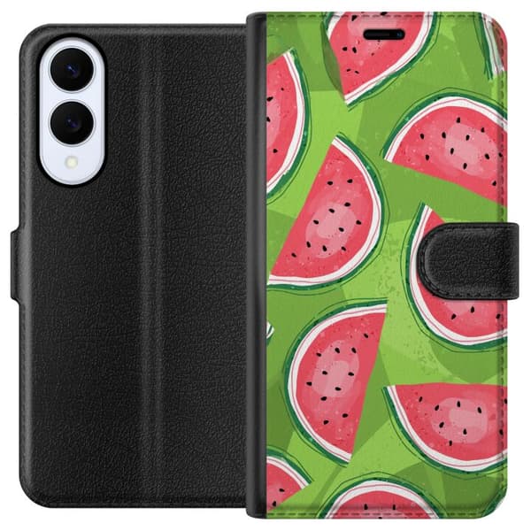 Kompatibelt Plånboksfodral till Samsung Galaxy S25 Edge Vattenmelon