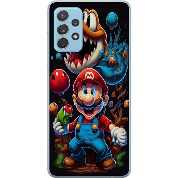 Kompatibelt Mobilskal till Samsung Galaxy A52 5G Mario och vänner