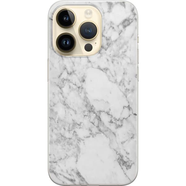 Kompatibelt Mobilskal till Apple iPhone 14 Pro Marmor Vit
