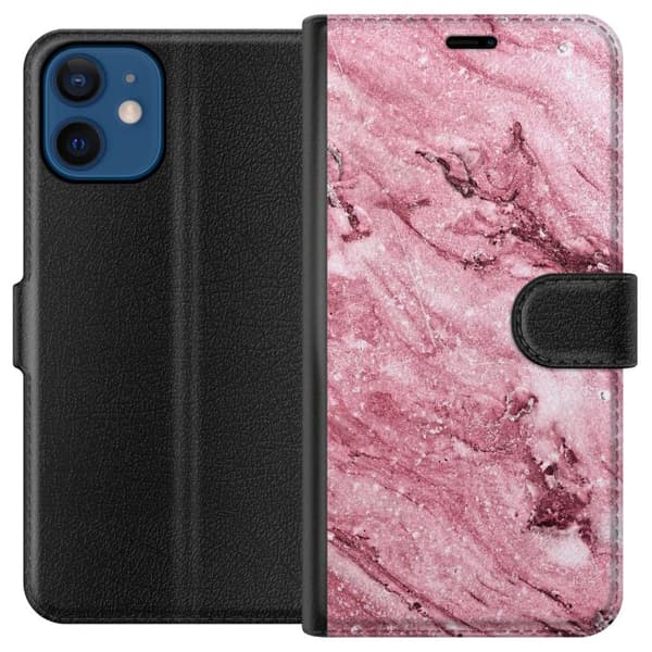 Kompatibelt Lommeboketui til Apple iPhone 12 Glitrer Marmor
