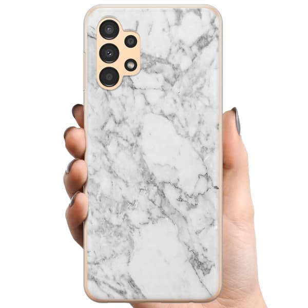 Kompatibelt Mobildeksel til Samsung Galaxy A13 Marmor Hvit