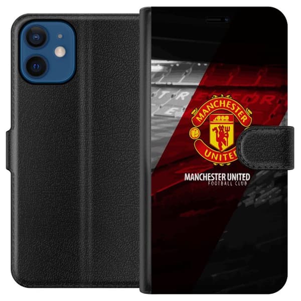 Kompatibel Tegnebogsetui til Apple iPhone 12 Manchester United