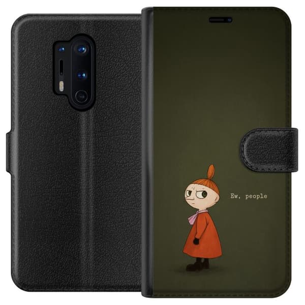 Kompatibelt Lommeboketui til OnePlus 8 Pro Tecknad flicka med citat