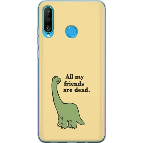 Kompatibelt Mobilskal till Huawei P30 lite Dinosaurier