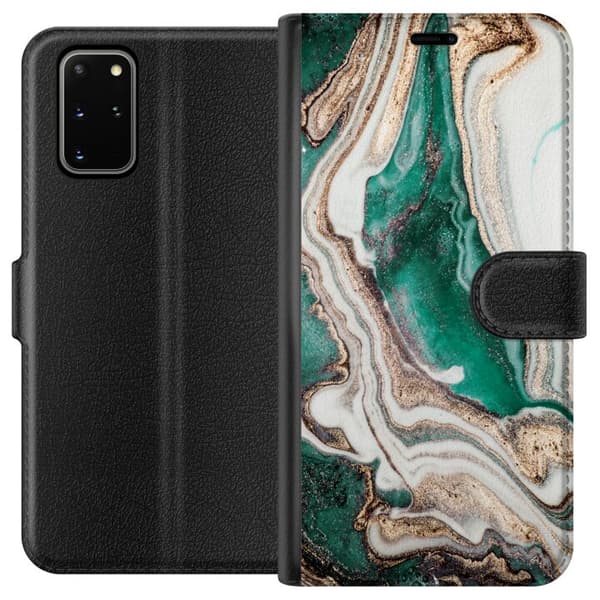 Kompatibelt Plånboksfodral till Samsung Galaxy S20+ Grön