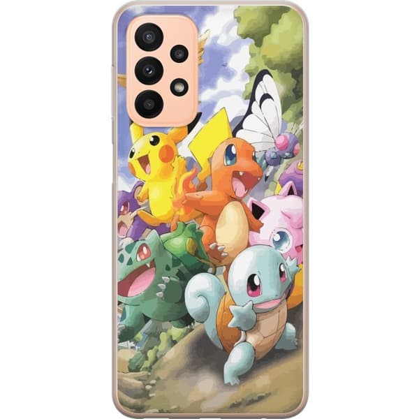 Kompatibelt Mobilskal till Samsung Galaxy A23 Pokemon