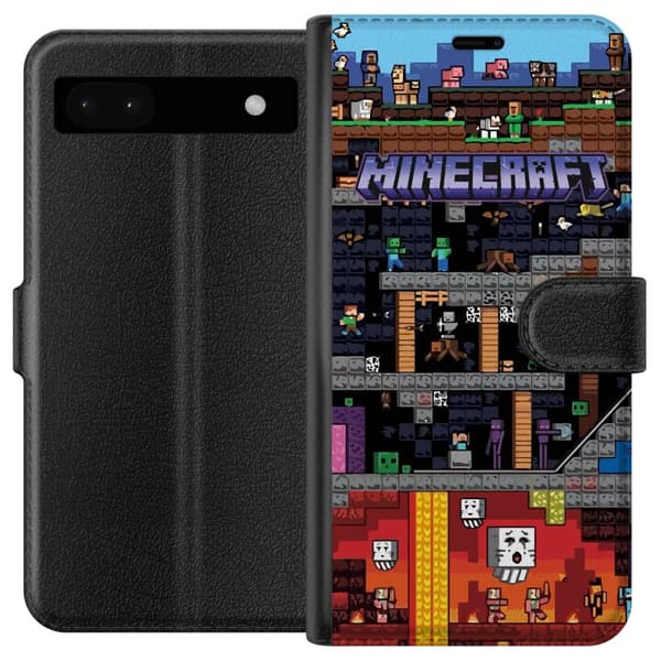 Yhteensopiva Lompakkokotelo Google Pixel 6a Minecraft