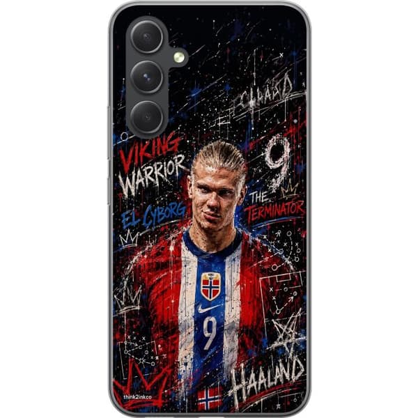 Kompatibelt Mobildeksel til Samsung Galaxy A55 Erling Haaland graffiti