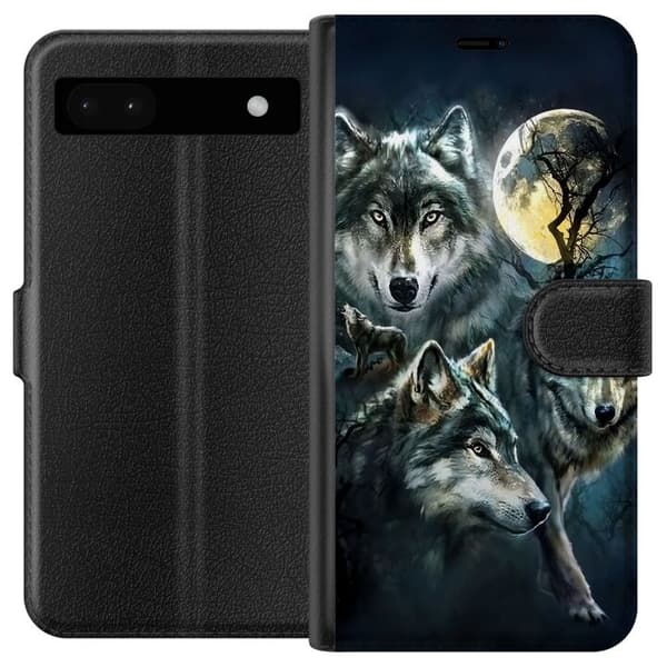 Kompatibelt Plånboksfodral till Google Pixel 6a Wolf / Varg