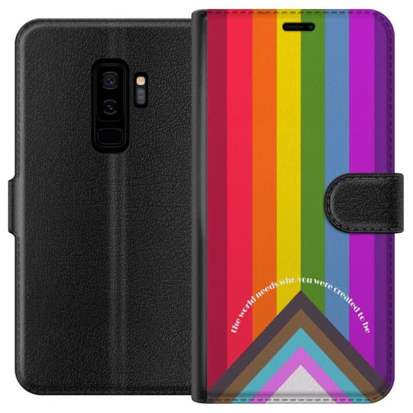 Kompatibel Tegnebogsetui til Samsung Galaxy S9+ Hej verden!
