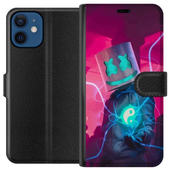 Kompatibel Tegnebogsetui til Apple iPhone 12 mini Marshmello Fortnite