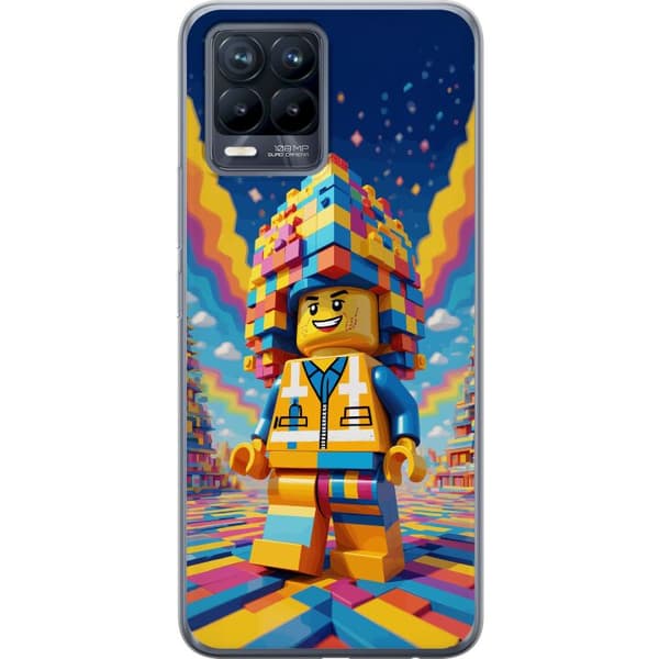 Kompatibelt Mobilskal till Realme 8 Byggklossfigur