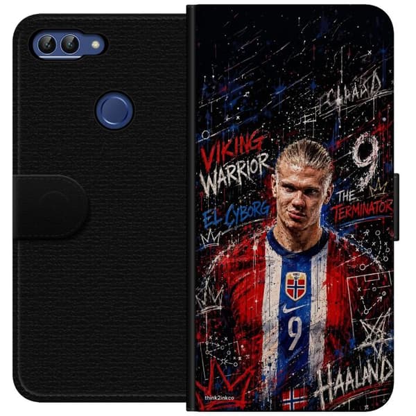 Kompatibel Tegnebogsetui til Huawei P smart Erling Haaland graffiti