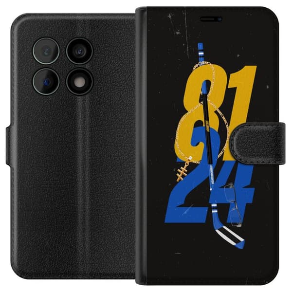 Kompatibel Tegnebogsetui til OnePlus 10 Pro Hockeynummer med klubba